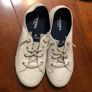 Women’s Tan Sperry Slip on Sneakers